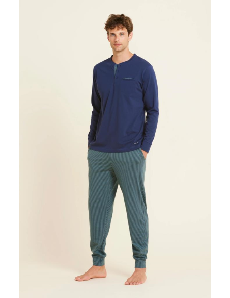 NOIDINOTTE PIGIAMA UOMO SERAFINO MANICA LUNGA E PANTALONE LUNGO