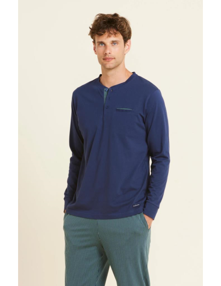 NOIDINOTTE PIGIAMA UOMO SERAFINO MANICA LUNGA E PANTALONE LUNGO