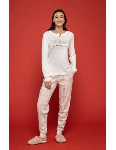 NOIDINOTTE PIGIAMA DONNA SERAFINO MANICA LUNGA E... 2