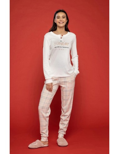 NOIDINOTTE PIGIAMA DONNA SERAFINO MANICA LUNGA...