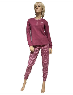 NOIDINOTTE PIGIAMA DONNA SERAFINO MANICA LUNGA E...