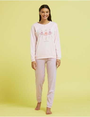 NOIDINOTTE PIGIAMA DONNA SERAFINO MANICA LUNGA...