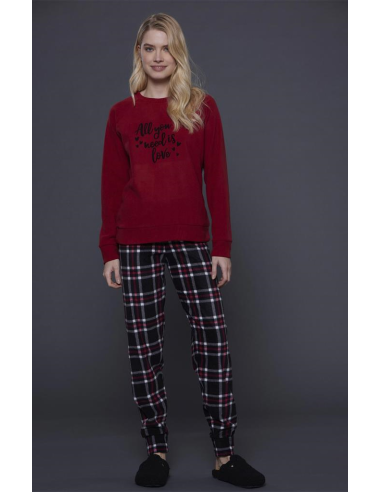 NOIDINOTTE PIGIAMA DONNA GIROCOLLO MANICA LUNGA...