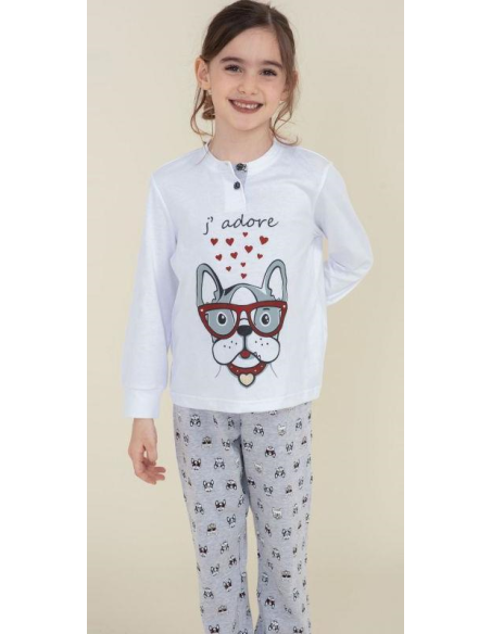 NOIDINOTTE PIGIAMA BAMBINA SERAFINO MANICA LUNGA E PANTALONE LUNGO