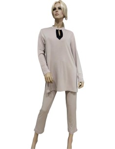 ANNETTE PIGIAMA DONNA SCOLLO V MANICA LUNGA E PANTALONE...