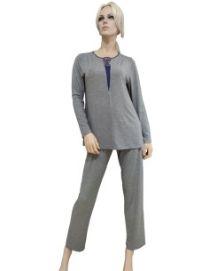 ANNETTE PIGIAMA DONNA A SERAFINO MANICA LUNGA E PANTALONE...