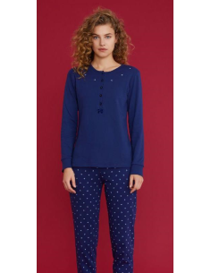 NOIDINOTTE PIGIAMA DONNA SERAFINO MANICA LUNGA E...