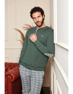 QBO PIGIAMA UOMO SERAFINO MANICA LUNGA E PANTALONE LUNGO