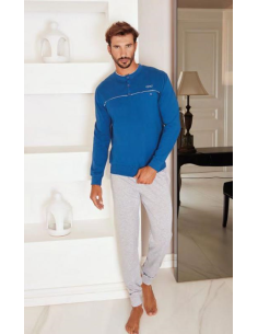 QBO PIGIAMA UOMO SERAFINO MANICA LUNGA E PANTALONE LUNGO