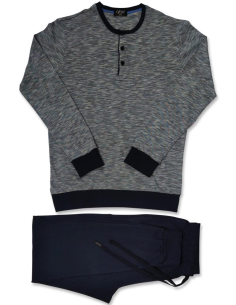 QBO PIGIAMA UOMO SERAFINO MANCIA LUNGA E PANTALONE LUNGO