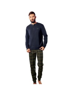 QBO PIGIAMA UOMO SERAFINO MANICA LUNGA E PANTALONE LUNGO