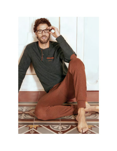 QBO PIGIAMA UOMO SERAFINO MANICA LUNGA E...