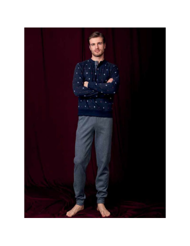 Q.BO PIGIAMA UOMO SERAFINO MANICA LUNGA E...