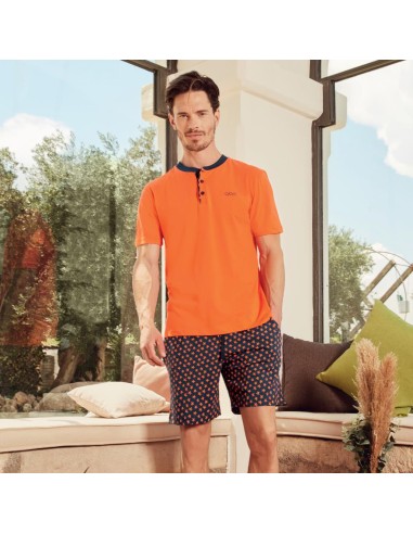 QBO PIGIAMA UOMO SERAFINO MEZZA MANICA E...