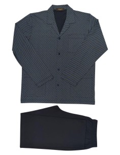 TRUSSARDI PIGIAMA UOMO APERTO MANICA LUNGA E PANTALONE LUNGO