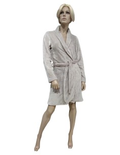 NOIDINOTTE VESTAGLIA DONNA INVERNALE IN CORAL FLEECE 2