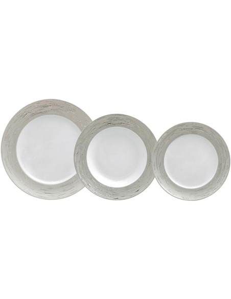 PORCEL SERVIZIO PIATTI 62 PEZZI - ANTAR ARGENTATUS