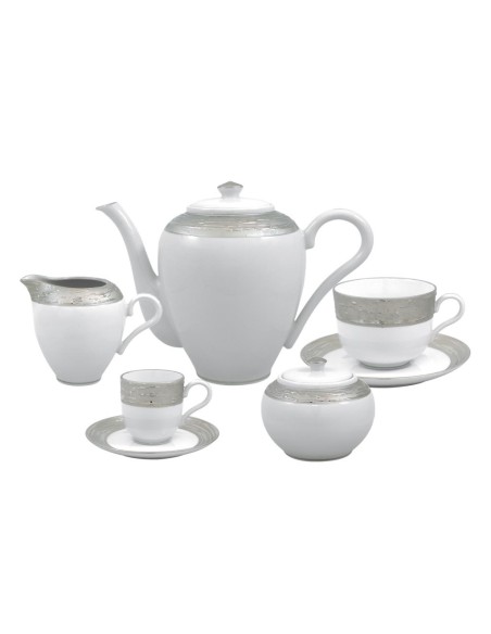 PORCEL SERVIZIO PIATTI 62 PEZZI - ANTAR ARGENTATUS