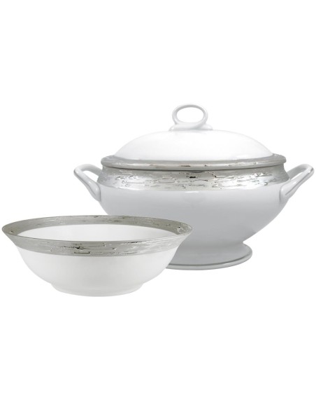 PORCEL SERVIZIO PIATTI 62 PEZZI - ANTAR ARGENTATUS