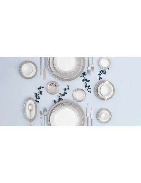 PORCEL SERVIZIO PIATTI 62 PEZZI - ANTAR ARGENTATUS