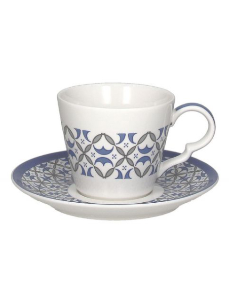 ANDREA FONTEBASSO SET 4 TAZZE THE 25 CL CON PIATTO - TEA TIME