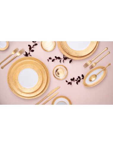 PORCEL SERVIZIO DI PIATTI 61 PEZZI - AURATOS OB