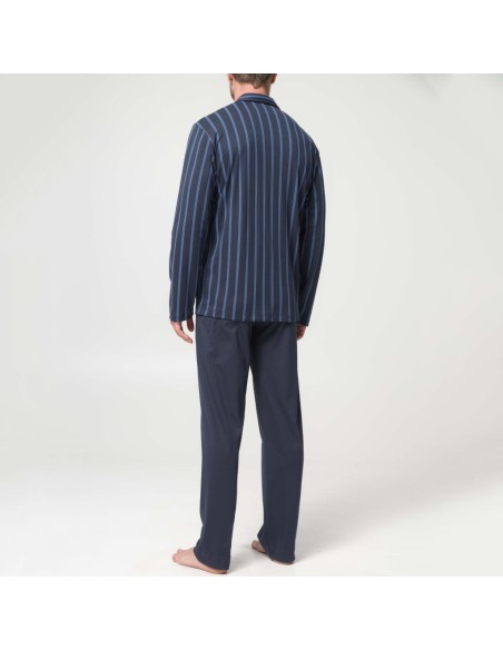 JULIPET PIGIAMA UOMO APERTO MANICA LUNA E PANTALONE LUNGO - TARQUINA