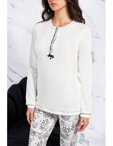 QBO PIGIAMA DONNA SERAFINO MANICA LUNGA E...