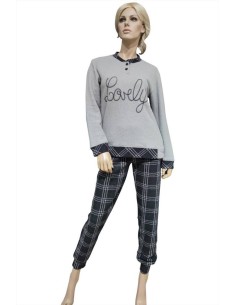 MYPI PIGIAMA DONNA SERAFINO MANICHE LUNGHE E PANTALONE LUNGO