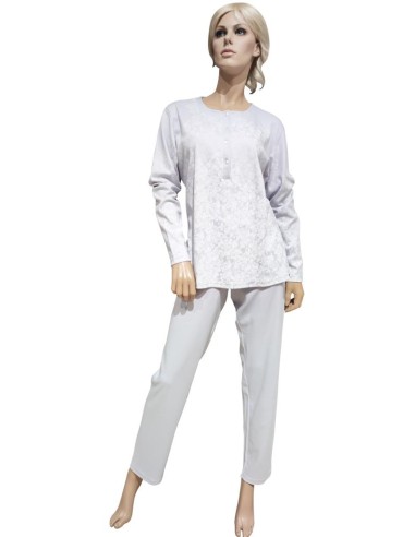 WHY NOT PIGIAMA DONNA SERAFINO MANICA LUNGA E...