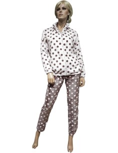 MANAM PIGIAMA DONNA APERTO MANICHE LUNGHE E PANTALONE LUNGO