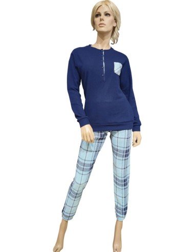 MANAM PIGIAMA DONNA SERAFINO MANICHE LUNGHE CON...