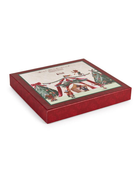 NUVOLE DI STOFFA SOTTOPENTOLA NATALIZIO Ø 21 CM - BEAR WONDERLAND