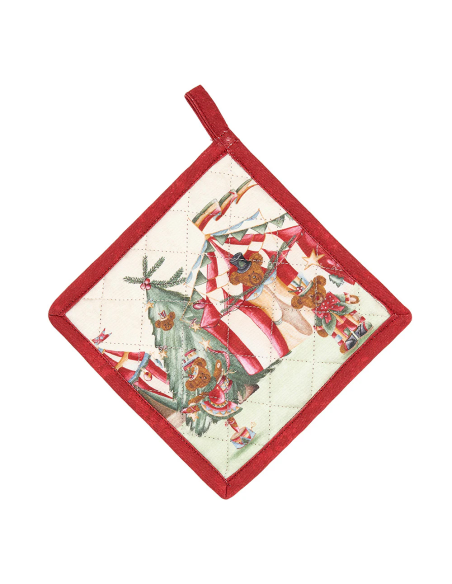 NUVOLE DI STOFFA SET GUANTO DA CUCINA E PRESINE - BEAR WONDERLAND