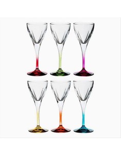 RCR SET 6 CALICI ACQUA 25 CL - FUSION 