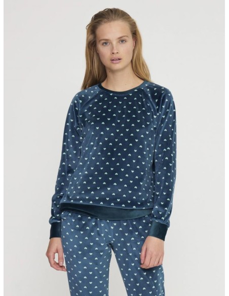 NOIDINOTTE PIGIAMA DONNA GIROCOLLO MANICA LUNGA E PANTALONE LUNGO - PETIT