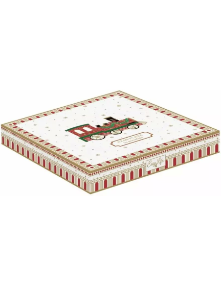 EASY LIFE PIATTO NATALIZIO A FORMA DI STELLA 19,5 CM - POLAR EXPRESS