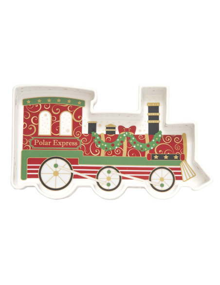 EASY LIFE PIATTO PORTATA FORMA TRENO 25X15 CM - POLAR EXPRESS