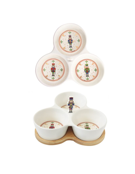 EASY LIFE SET APERITIVO SU VASSOIO 20 X 17 CM - NUTCRACKER