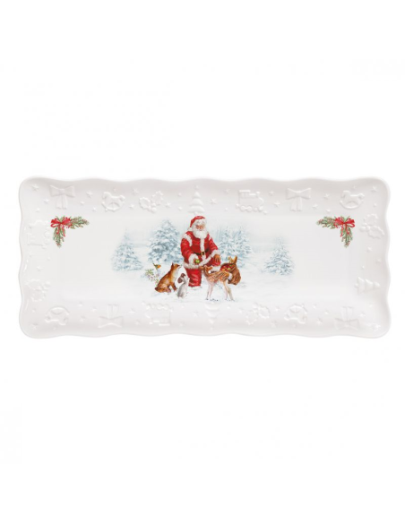EASY LIFE PIATTO DA PORTATA RETTANGOLARE 36X16 CM - CHRISTMAS CAROL