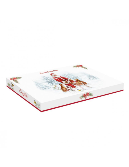 EASY LIFE PIATTO DA PORTATA RETTANGOLARE 36X16 CM - CHRISTMAS CAROL