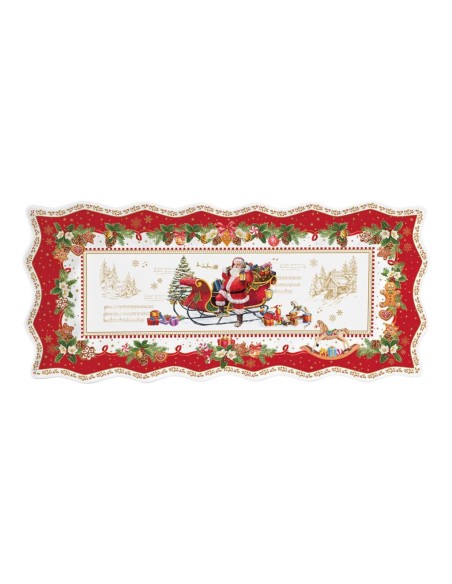 EASY LIFE PIATTO DA PORTATA RETTANGOLARE 40 X 18 CM - CHRISTMAS MEMORIES