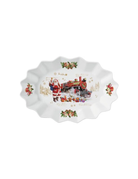 EASY LIFE PIATTO OVALE 30X20,5 CM - CHRISTMAS MEMORIES