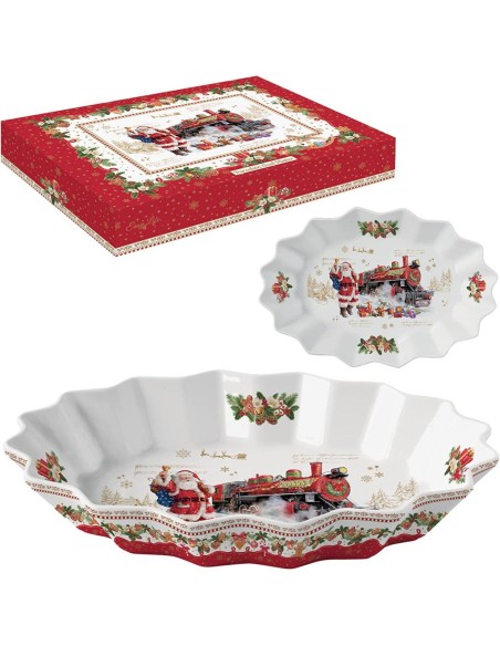 EASY LIFE PIATTO OVALE 30X20,5 CM - CHRISTMAS MEMORIES