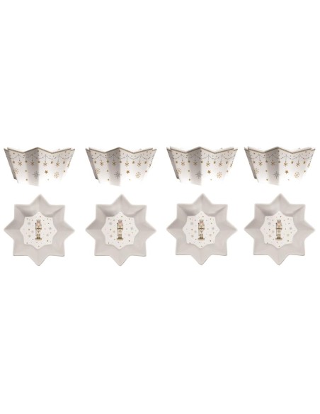 EASY LIFE SET 4 COPPETTE STELLA Ø 11 CM - ROYAL NUTCRACKER