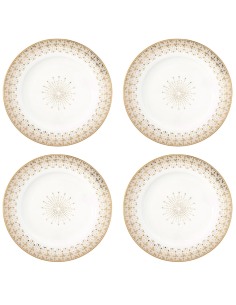 EASY LIFE SET 4 PIATTI DOLCE Ø 19 CM - FESTIVE