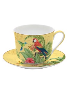 EASY LIFE TAZZA COLAZIONE CON PIATTINO 40 CL - EXOTIC...