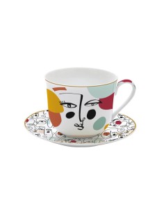 EASY LIFE TAZZA COLAZIONE CON PIATTINO 40 CL - MODERNISM