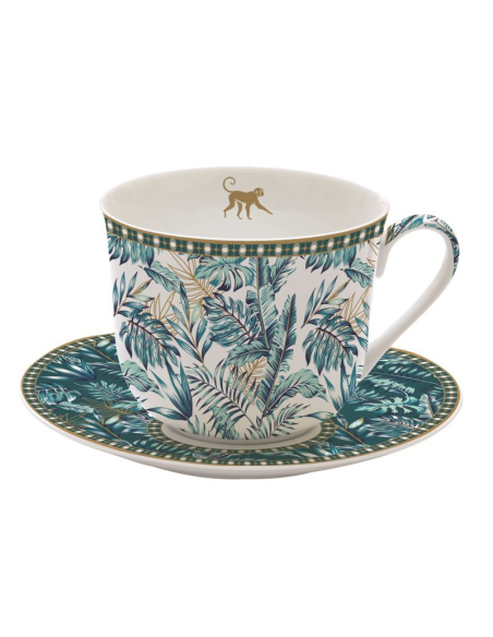 EASY LIFE TAZZA COLAZIONE CON PIATTINO 40 CL - ATMOSPHERE JUNGLE
