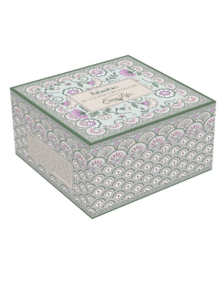 EASY LIFE SET 2 TAZZE CAFFÈ CON PIATTINO 110 ML - KALAMKARI